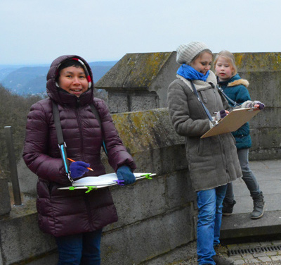 Illustration work shop with plein air in Drachenburgh, March 2016